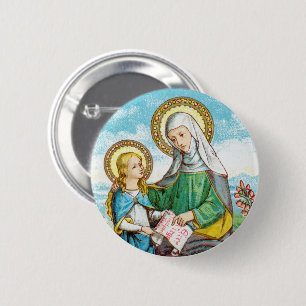 NeoGothic St. Anne und Young Mary (SAU 29) Button