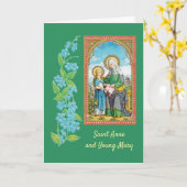 NeoGothic St. Anne und Young Mary (SAU 29) Karte (Gelbe Blume)