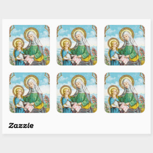 NeoGothic St. Anne und Young Mary (SAU 29) Quadratischer Aufkleber