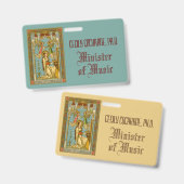 NeoGothic St. Cecilia of Rome (BNG 02) Abzeichen Ausweis (Vorder- & Rückseite)