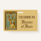 NeoGothic St. Cecilia of Rome (BNG 02) Abzeichen Ausweis (Rückseite)