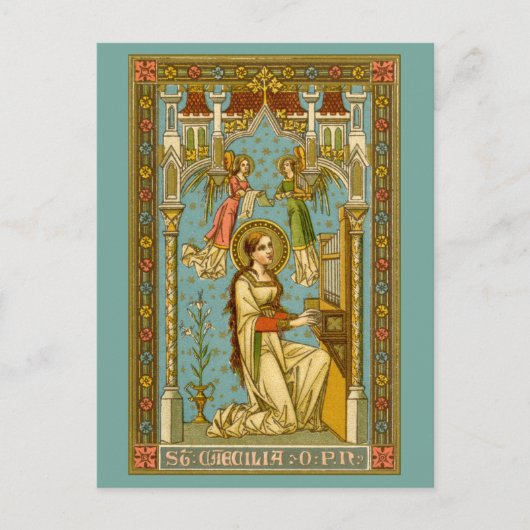 NeoGothic St. Cecilia of Rome (BNG 02) Postcard Postkarte (Vorderseite)