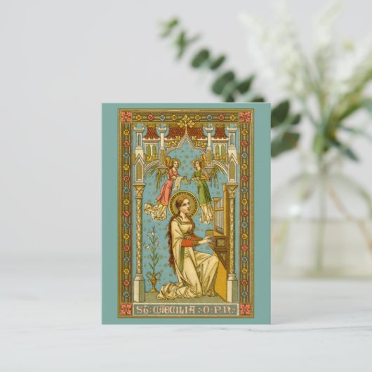 NeoGothic St. Cecilia of Rome (BNG 02) Postcard Postkarte (Stehend Vorderseite)