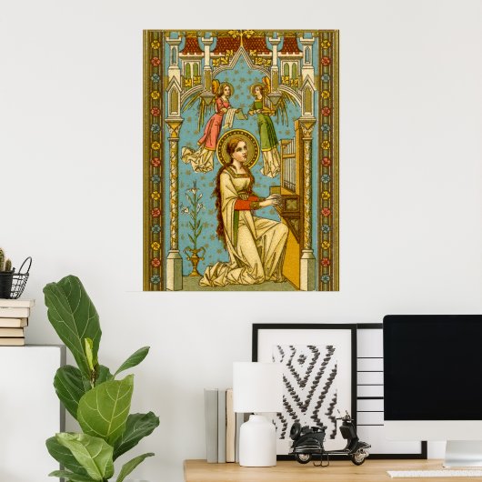 NeoGothic St. Cecilia of Rome (BNG 02) Poster (Heimbüro)