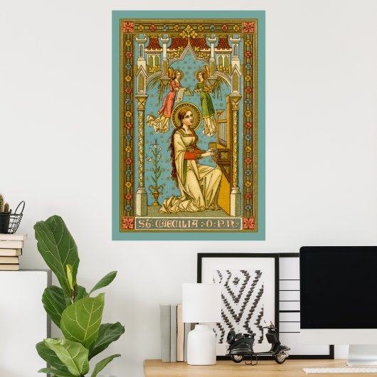NeoGothic St. Cecilia of Rome (BNG 02) Poster (Heimbüro)