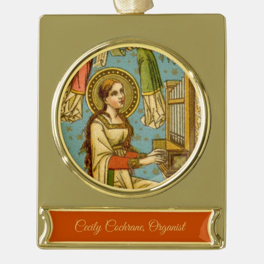 NeoGothic St. Cecilia of Rome (Einzelheiten; BNG 0 Banner-Ornament Gold (Vorderseite)