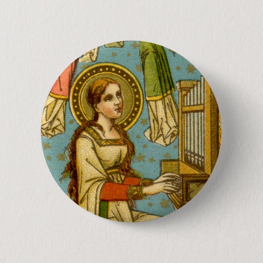 NeoGothic St. Cecilia of Rome (Einzelheiten; BNG 0 Button (Vorderseite)