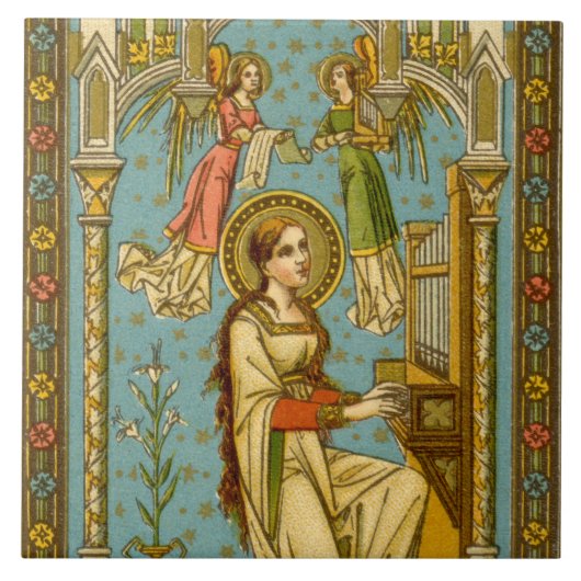 NeoGothic St. Cecilia of Rome (Einzelheiten; BNG 0 Fliese (Vorderseite)