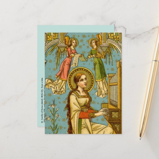 NeoGothic St. Cecilia von Rom (Einzelheiten; BNG 0 Postkarte (Vorderseite/Rückseite Beispiel)