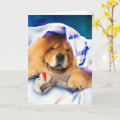 NEOheARTdog Chow-Chow Karte (Gelbe Blume)