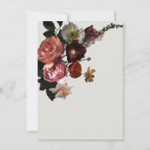 Neoklassische Bläserei & luftige Hochzeit Einladung (Rückseite)