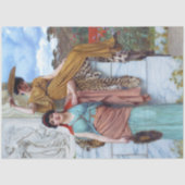 Neoklassische Vintage Frauenfacharbeit Seidenpapier (Vorderseite)