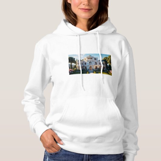 Neoklassischer Traumpalast | AI-Reimagined Archite Hoodie (Vorderseite)