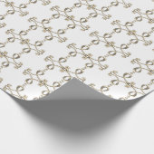 Neoklassisches Gold Gradient Ornamental Design Ita Geschenkpapier (Ecke)