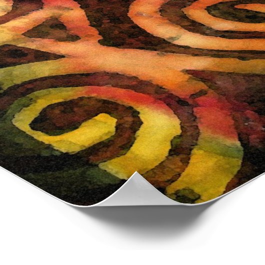 NeoLithic Cave Art Poster (Ecke)