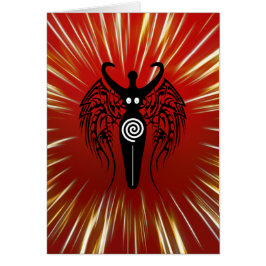 Neolithische Natur-Göttin mit Stammes- Flügeln!