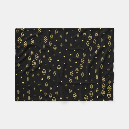 Neolution Gold - Waisenschwarzes Fleecedecke (Vorderseite (Horizontal))