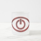 Neolution - Rote verwaiste schwarze Frost-Tasse Mattglastasse (Mittel)