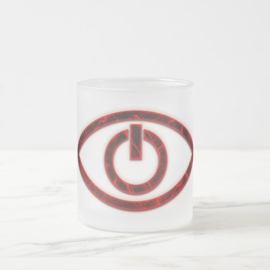 Neolution - Rote verwaiste schwarze Frost-Tasse Mattglastasse (Mittel)