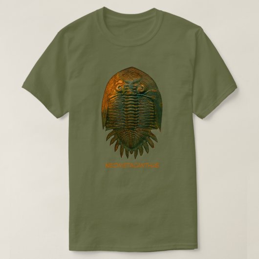 Neometacanthus Fossil Trilobit T-Shirt (Design vorne)