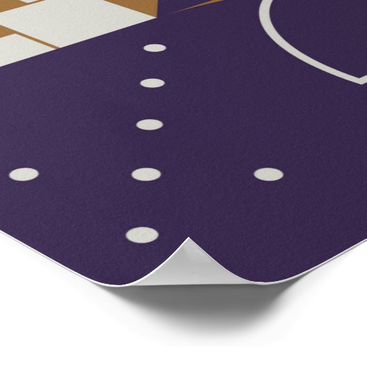 Neomomoderne Ästhetik von Brutalismus Design Poste Poster (Ecke)