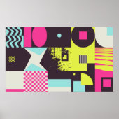 Neomomoderne Ästhetik von Brutalismus Design Poste Poster (Vorne)