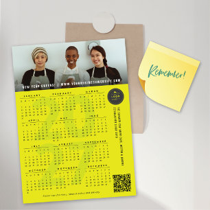 Neon 2027 Kalender Feiertag Foto Magnetkarte