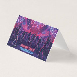 Neon 4th of July Celebration Dance Party