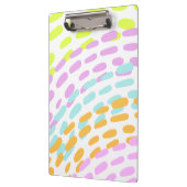 Neon 80er Farben im Tierdruck Klemmbrett (Links)