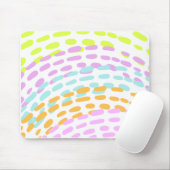 Neon 80er Farben im Tierdruck Mousepad (Mit Mouse)