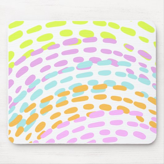 Neon 80er Farben im Tierdruck Mousepad (Vorne)