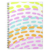 Neon 80er Farben im Tierdruck Notizblock (Vorderseite)