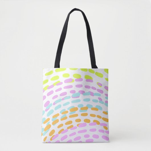 Neon 80er Farben im Tierdruck Tasche (Vorderseite)