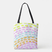 Neon 80er Farben im Tierdruck Tasche (Rückseite)
