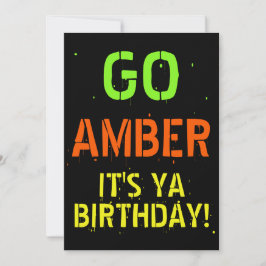 Neon 80's|90's Flashback Hip Hop Birthday Foto Einladung