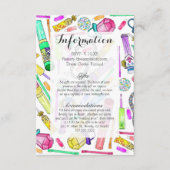 Neon 80's Retro Funny Candy Pattern Begleitkarte (Vorderseite)