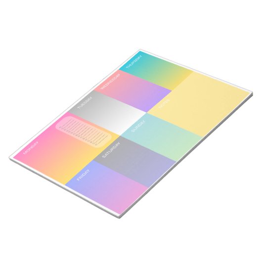Neon 8x11 Notebook Notizblock (angewinkelt)