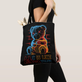 Neon ABC Teddy Bear Tasche
