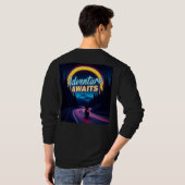 Neon-Abenteuer wartet - Mountai T-Shirt (Schwarz voll)