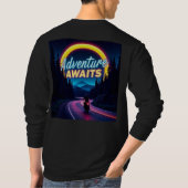 Neon-Abenteuer wartet - Mountai T-Shirt (Rückseite)