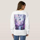 Neon-Abgrund des Data-River Kollektivs Sweatshirt (Schwarz voll)
