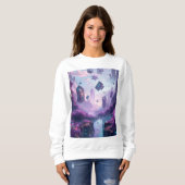 Neon-Abgrund des Data-River Kollektivs Sweatshirt (Vorne ganz)