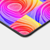Neon Abstract Design Customer Desk Mat Schreibtischunterlage (Ecke)