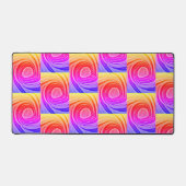 Neon Abstract Design Customer Desk Mat Schreibtischunterlage (Vorderseite)