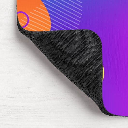 Neon Abstract Design mit Namen Mousepad (Ecke)