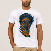 Neon Abstract Face T-Shirt (Vorderseite)