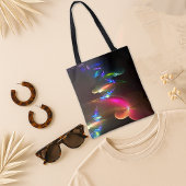 Neon Abstract Light Art Tasche
