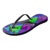 Neon abstrakt . badesandalen (Schrägansicht)