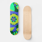 Neon Abstrakt D Brand Skateboard (Vorderseite)