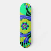 Neon Abstrakt D Brand Skateboard (Vorderseite)